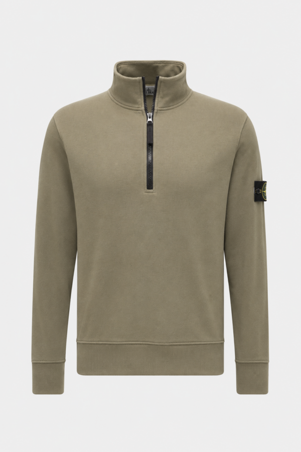 Stone Island Sweater halfzip, Groen