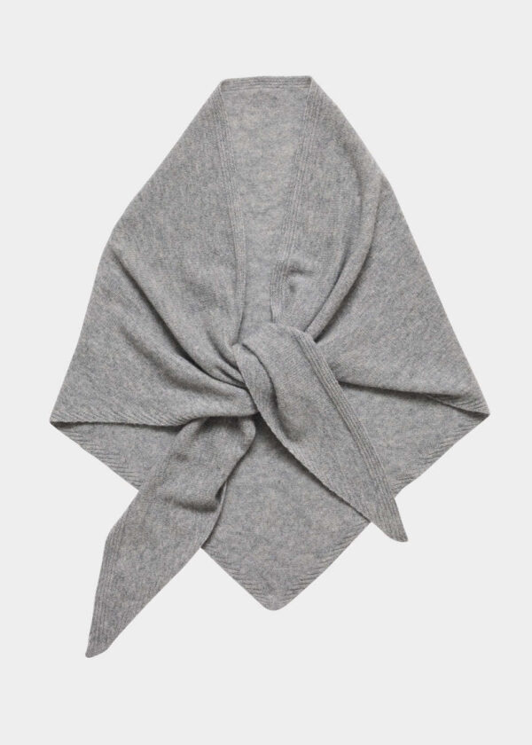 AKS Label Mira Wool Cash Scarf, Grijs