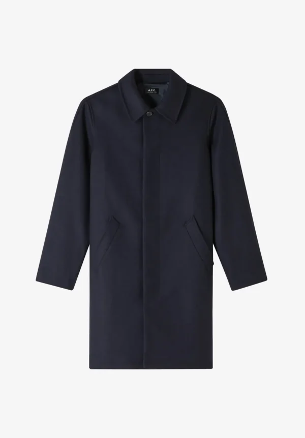 A.P.C. Paris Jas Mac Auster, Blauw