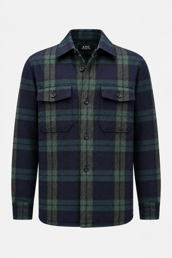 A.P.C. Paris Overshirt Mathis, Blauw