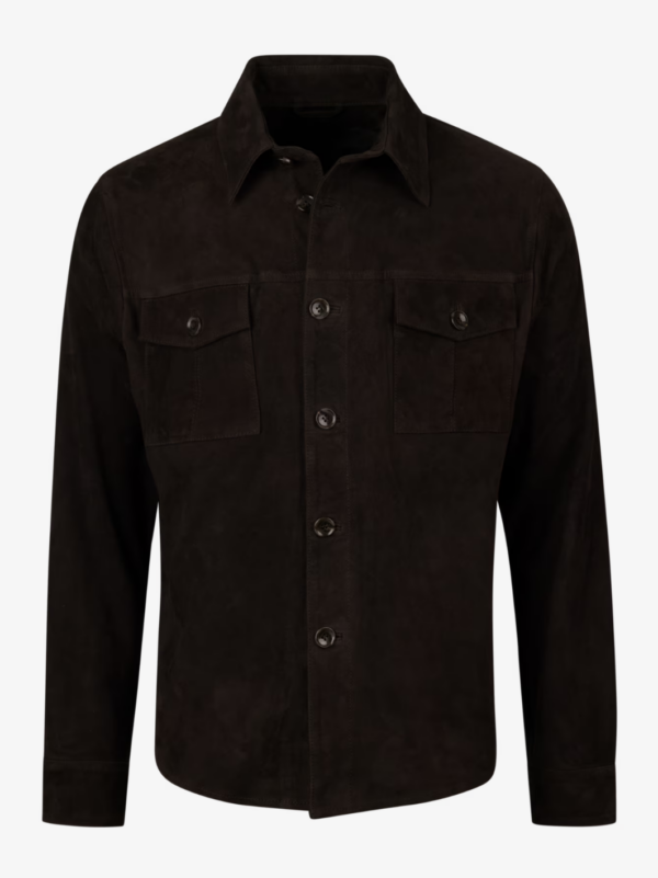 Stenströms Overshirt Goat Suede, Bruin